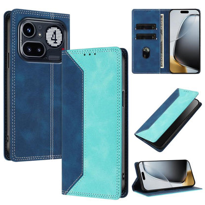 Skin Feel Two-tone RFID Blocking Vegan Leather Phone Case, For Nothing Phone 4a Pro, For Nothing Phone 4a, For Nothing Phone 3a Lite, For Nothing Phone 3, For Nothing Phone 3a, For Nothing CMF Phone 2 Pro, For Nothing Phone 3a Pro