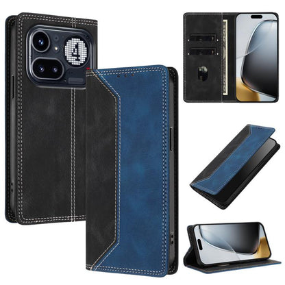 Skin Feel Two-tone RFID Blocking Vegan Leather Phone Case, For Nothing Phone 4a Pro, For Nothing Phone 4a, For Nothing Phone 3a Lite, For Nothing Phone 3, For Nothing Phone 3a, For Nothing CMF Phone 2 Pro, For Nothing Phone 3a Pro