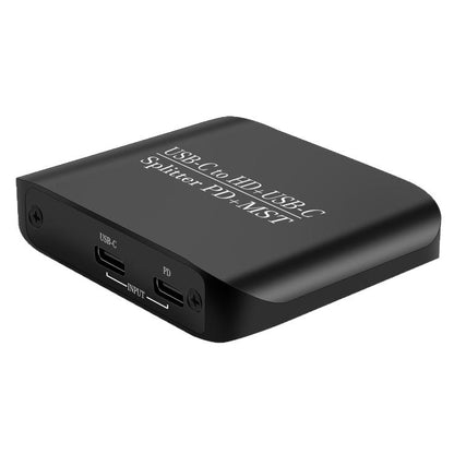 NK-E70 Type-C to HDTV, Type-C 4K 60Hz PD Power Port HD Video Splitter, Support MST and SST, Type-C to HDTV, Type-C