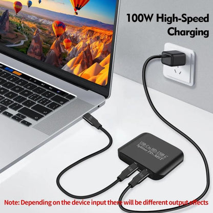NK-E70 Type-C to HDTV, Type-C 4K 60Hz PD Power Port HD Video Splitter, Support MST and SST, Type-C to HDTV, Type-C