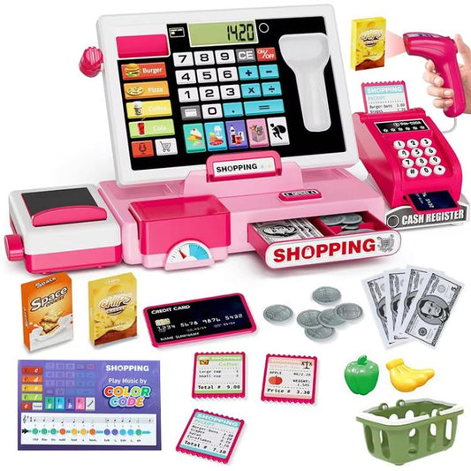 Caisse enregistreuse pour enfants avec calculatrice fonctionnelle