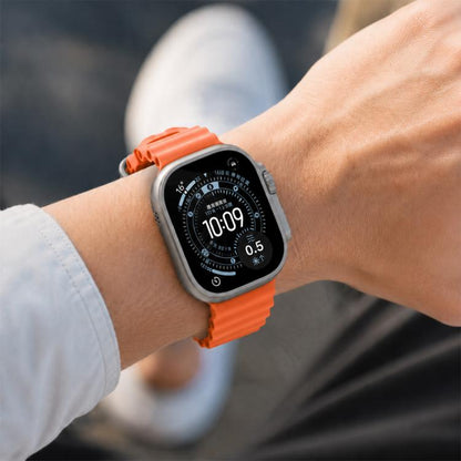Ocean Solid Color Fluoroelastomer Watch Band, For Apple Watch 46mm / 49mm / 45mm / 44mm, For Apple Watch 42mm / 41mm / 40mm / 38mm