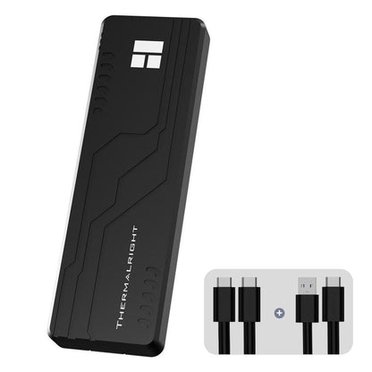 THERMALRIGHT HR-EB109 M.2 NVMe / SATA Dual Protocol SSD Enclosure with USB to Type-C Cable & Type-C to Type-C Cable, EB109 Dual Protocol Dual Cable