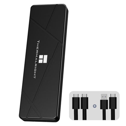 THERMALRIGHT HR-EB115 M.2 NVMe / SATA Dual Protocol SSD Enclosure with USB to Type-C Cable & Type-C to Type-C Cable, EB115 Dual Protocol Dual Cable