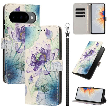 Painted Pattern Vegan Leather Phone Case with Strap, For Google Pixel 11 Pro XL, For Google Pixel 11 Pro / 11, For Google Pixel 10a, For Google Pixel 10 Pro XL, For Google Pixel 10, For Google Pixel 9a, For Google Pixel 8a, For Google Pixel 8 Pro      ...