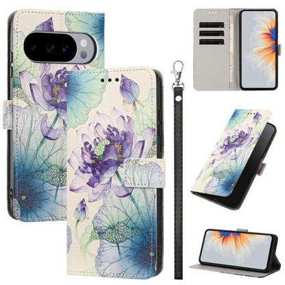 Painted Pattern Vegan Leather Phone Case with Strap, For Google Pixel 11 Pro XL, For Google Pixel 11 Pro / 11, For Google Pixel 10a, For Google Pixel 10 Pro XL, For Google Pixel 10, For Google Pixel 9a, For Google Pixel 8a, For Google Pixel 8 Pro      ...