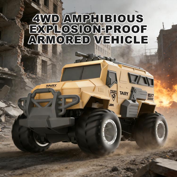 JJR/C Q241 Véhicule blindé amphibie télécommandé quatre roues motrices étanche anti-explosion