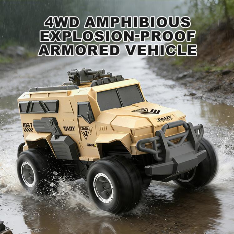 JJR/C Q241 Véhicule blindé amphibie télécommandé quatre roues motrices étanche anti-explosion