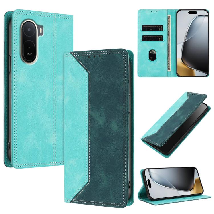 Skin Feel Two-tone RFID Blocking Vegan Leather Phone Case, For Redmi K90 Max 5G, For Redmi A7 Pro 4G / 5G 171mm, For Redmi 15a 5G, For Redmi Turbo 5 Max / Poco X8 Pro Max 5G, For Redmi Turbo 5 / Poco X8 Pro 5G, For Redmi Note 15 Pro+ 5G Global 163.3mm ...