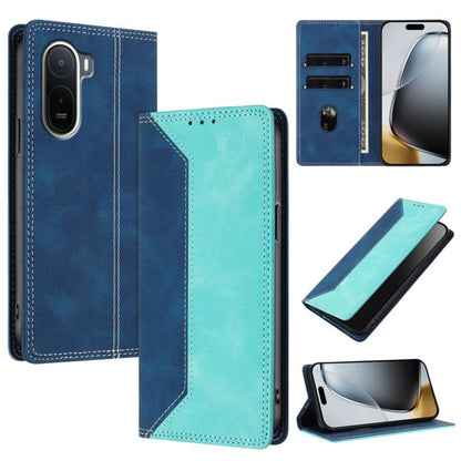 Skin Feel Two-tone RFID Blocking Vegan Leather Phone Case, For Redmi K90 Max 5G, For Redmi A7 Pro 4G / 5G 171mm, For Redmi 15a 5G, For Redmi Turbo 5 Max / Poco X8 Pro Max 5G, For Redmi Turbo 5 / Poco X8 Pro 5G, For Redmi Note 15 Pro+ 5G Global 163.3mm ...