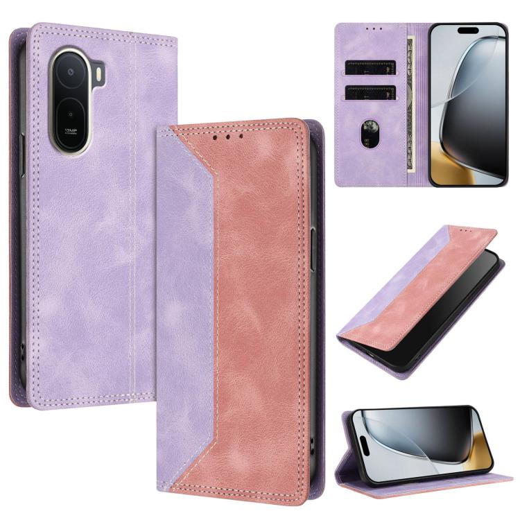 Skin Feel Two-tone RFID Blocking Vegan Leather Phone Case, For Redmi K90 Max 5G, For Redmi A7 Pro 4G / 5G 171mm, For Redmi 15a 5G, For Redmi Turbo 5 Max / Poco X8 Pro Max 5G, For Redmi Turbo 5 / Poco X8 Pro 5G, For Redmi Note 15 Pro+ 5G Global 163.3mm ...