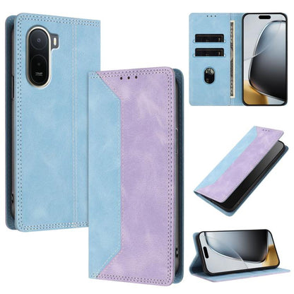 Skin Feel Two-tone RFID Blocking Vegan Leather Phone Case, For Redmi K90 Max 5G, For Redmi A7 Pro 4G / 5G 171mm, For Redmi 15a 5G, For Redmi Turbo 5 Max / Poco X8 Pro Max 5G, For Redmi Turbo 5 / Poco X8 Pro 5G, For Redmi Note 15 Pro+ 5G Global 163.3mm ...