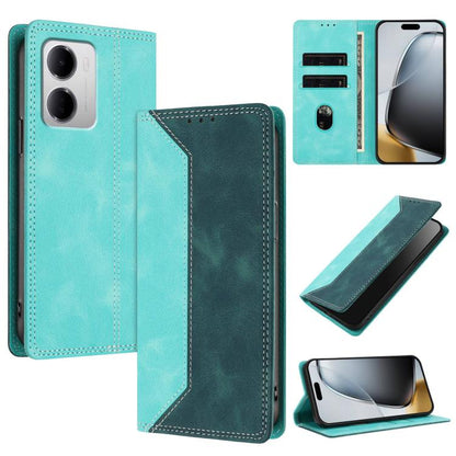 Skin Feel Two-tone RFID Blocking Vegan Leather Phone Case, For Redmi K90 Max 5G, For Redmi A7 Pro 4G / 5G 171mm, For Redmi 15a 5G, For Redmi Turbo 5 Max / Poco X8 Pro Max 5G, For Redmi Turbo 5 / Poco X8 Pro 5G, For Redmi Note 15 Pro+ 5G Global 163.3mm ...