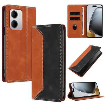 Skin Feel Two-tone RFID Blocking Vegan Leather Phone Case, For Redmi K90 Max 5G, For Redmi A7 Pro 4G / 5G 171mm, For Redmi 15a 5G, For Redmi Turbo 5 Max / Poco X8 Pro Max 5G, For Redmi Turbo 5 / Poco X8 Pro 5G, For Redmi Note 15 Pro+ 5G Global 163.3mm ...