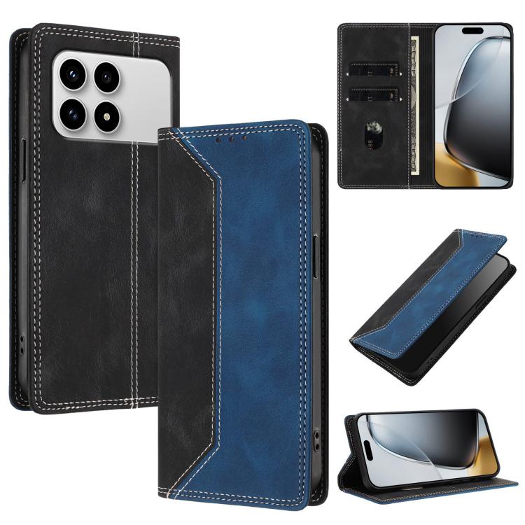 Skin Feel Two-tone RFID Blocking Vegan Leather Phone Case, For Redmi K90 Max 5G, For Redmi A7 Pro 4G / 5G 171mm, For Redmi 15a 5G, For Redmi Turbo 5 Max / Poco X8 Pro Max 5G, For Redmi Turbo 5 / Poco X8 Pro 5G, For Redmi Note 15 Pro+ 5G Global 163.3mm ...
