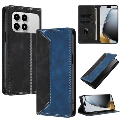 Skin Feel Two-tone RFID Blocking Vegan Leather Phone Case, For Redmi K90 Max 5G, For Redmi A7 Pro 4G / 5G 171mm, For Redmi 15a 5G, For Redmi Turbo 5 Max / Poco X8 Pro Max 5G, For Redmi Turbo 5 / Poco X8 Pro 5G, For Redmi Note 15 Pro+ 5G Global 163.3mm ...
