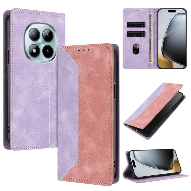 Skin Feel Two-tone RFID Blocking Vegan Leather Phone Case, For Redmi K90 Max 5G, For Redmi A7 Pro 4G / 5G 171mm, For Redmi 15a 5G, For Redmi Turbo 5 Max / Poco X8 Pro Max 5G, For Redmi Turbo 5 / Poco X8 Pro 5G, For Redmi Note 15 Pro+ 5G Global 163.3mm ...
