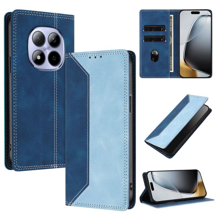 Skin Feel Two-tone RFID Blocking Vegan Leather Phone Case, For Redmi K90 Max 5G, For Redmi A7 Pro 4G / 5G 171mm, For Redmi 15a 5G, For Redmi Turbo 5 Max / Poco X8 Pro Max 5G, For Redmi Turbo 5 / Poco X8 Pro 5G, For Redmi Note 15 Pro+ 5G Global 163.3mm ...