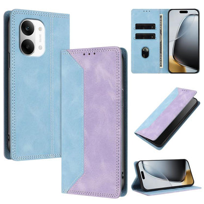 Skin Feel Two-tone RFID Blocking Vegan Leather Phone Case, For Redmi K90 Max 5G, For Redmi A7 Pro 4G / 5G 171mm, For Redmi 15a 5G, For Redmi Turbo 5 Max / Poco X8 Pro Max 5G, For Redmi Turbo 5 / Poco X8 Pro 5G, For Redmi Note 15 Pro+ 5G Global 163.3mm ...