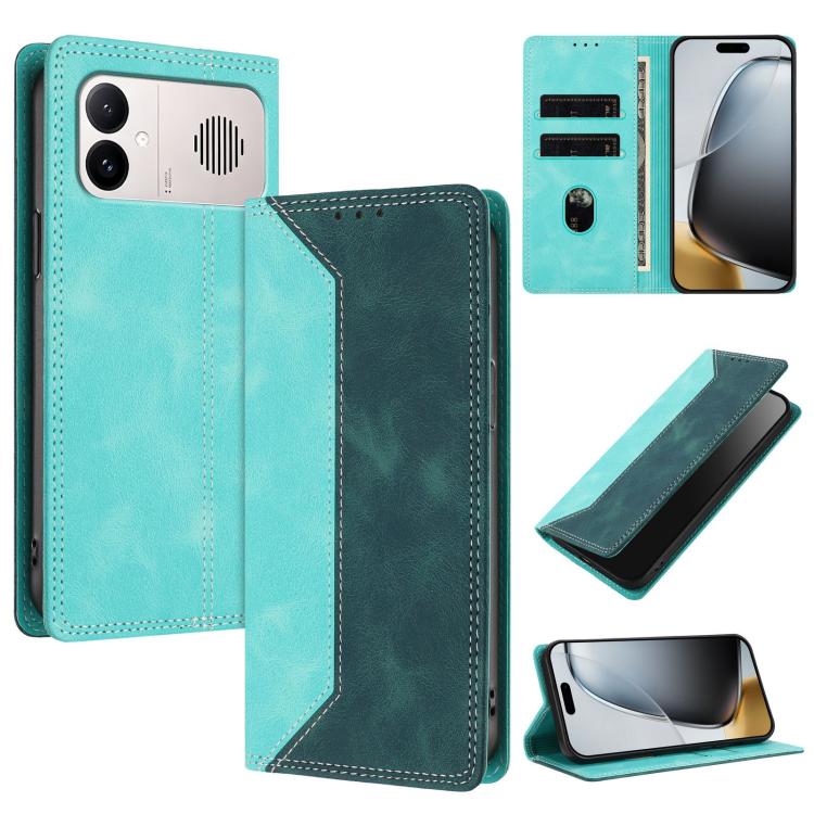 Skin Feel Two-tone RFID Blocking Vegan Leather Phone Case, For Redmi K90 Max 5G, For Redmi A7 Pro 4G / 5G 171mm, For Redmi 15a 5G, For Redmi Turbo 5 Max / Poco X8 Pro Max 5G, For Redmi Turbo 5 / Poco X8 Pro 5G, For Redmi Note 15 Pro+ 5G Global 163.3mm ...