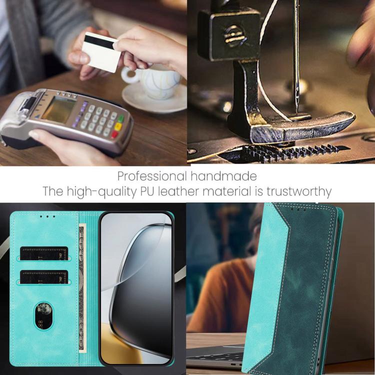 Skin Feel Two-tone RFID Blocking Vegan Leather Phone Case, For Redmi K90 Max 5G, For Redmi A7 Pro 4G / 5G 171mm, For Redmi 15a 5G, For Redmi Turbo 5 Max / Poco X8 Pro Max 5G, For Redmi Turbo 5 / Poco X8 Pro 5G, For Redmi Note 15 Pro+ 5G Global 163.3mm ...