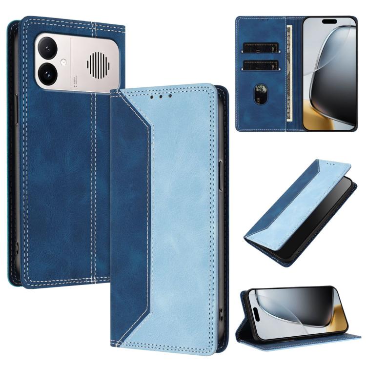 Skin Feel Two-tone RFID Blocking Vegan Leather Phone Case, For Redmi K90 Max 5G, For Redmi A7 Pro 4G / 5G 171mm, For Redmi 15a 5G, For Redmi Turbo 5 Max / Poco X8 Pro Max 5G, For Redmi Turbo 5 / Poco X8 Pro 5G, For Redmi Note 15 Pro+ 5G Global 163.3mm ...