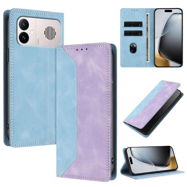 Skin Feel Two-tone RFID Blocking Vegan Leather Phone Case, For Redmi K90 Max 5G, For Redmi A7 Pro 4G / 5G 171mm, For Redmi 15a 5G, For Redmi Turbo 5 Max / Poco X8 Pro Max 5G, For Redmi Turbo 5 / Poco X8 Pro 5G, For Redmi Note 15 Pro+ 5G Global 163.3mm ...