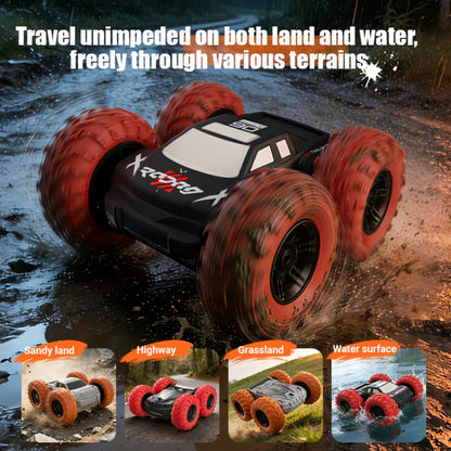 Voiture télécommandée de cascade tout-terrain amphibie double face pleine échelle JJR/C Q242