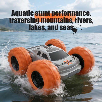 Voiture télécommandée de cascade tout-terrain amphibie double face pleine échelle JJR/C Q242