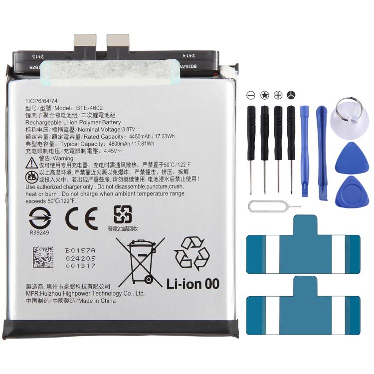 Akku, für HTC U23 Pro 4600mAh BTE-4601, für HTC Desire 21 Pro 5000mAh Q6353, für HTC Desire 20+ 5000mAh Q7202, für HTC Desire 20 Pro 5000mAh Q6655, für HTC Wildfire E1/E1 Plus 3000mAh BSQ09, für HTC U24 Pro+ 4600mAh BTE-4602