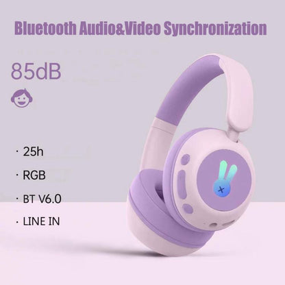 BT08C Bluetooth Wireless Full-Cover Headphone for Children
