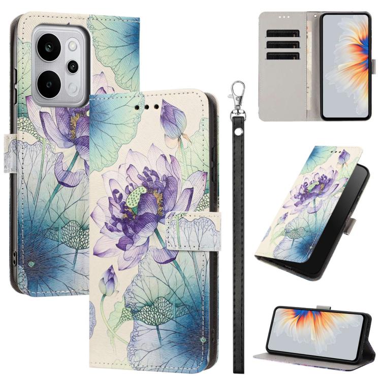 Painted Pattern Vegan Leather Phone Case with Strap, For Realme 16T 5G, For Realme C100 / C100i / C100x 4G, For Realme P4 Power 5G, For Realme C85 4G Global/15X, For Realme 16 5G, For Realme 16 Pro+ 5G, For Realme 16 Pro 5G                             ...