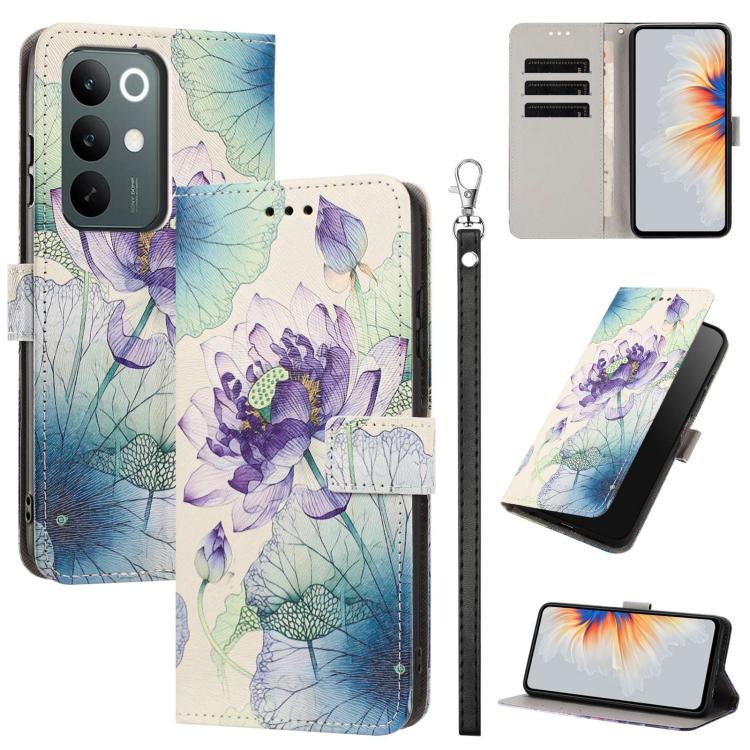 Painted Pattern Vegan Leather Phone Case with Strap, For Realme 16T 5G, For Realme C100 / C100i / C100x 4G, For Realme P4 Power 5G, For Realme C85 4G Global/15X, For Realme 16 5G, For Realme 16 Pro+ 5G, For Realme 16 Pro 5G                             ...