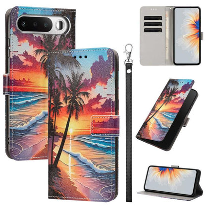 Painted Pattern Vegan Leather Phone Case with Strap, For Realme 16T 5G, For Realme C100 / C100i / C100x 4G, For Realme P4 Power 5G, For Realme C85 4G Global/15X, For Realme 16 5G, For Realme 16 Pro+ 5G, For Realme 16 Pro 5G                             ...
