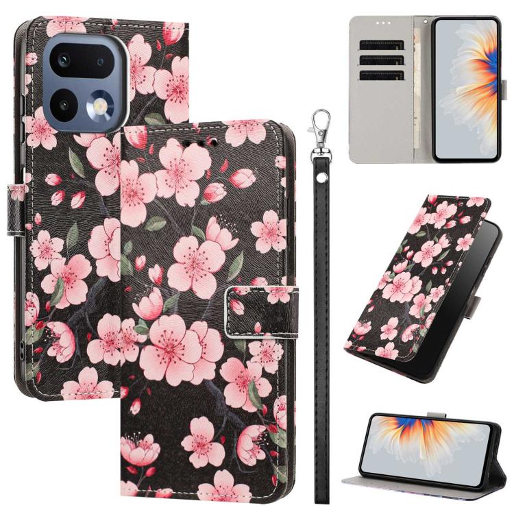 Painted Pattern Vegan Leather Phone Case with Strap, For Realme 16T 5G, For Realme C100 / C100i / C100x 4G, For Realme P4 Power 5G, For Realme C85 4G Global/15X, For Realme 16 5G, For Realme 16 Pro+ 5G, For Realme 16 Pro 5G                             ...