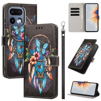 Painted Pattern Vegan Leather Phone Case with Strap, For Realme 16T 5G, For Realme C100 / C100i / C100x 4G, For Realme P4 Power 5G, For Realme C85 4G Global/15X, For Realme 16 5G, For Realme 16 Pro+ 5G, For Realme 16 Pro 5G                             ...