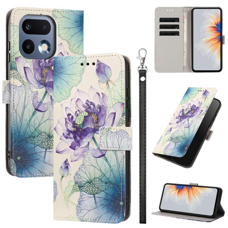 Painted Pattern Vegan Leather Phone Case with Strap, For Realme 16T 5G, For Realme C100 / C100i / C100x 4G, For Realme P4 Power 5G, For Realme C85 4G Global/15X, For Realme 16 5G, For Realme 16 Pro+ 5G, For Realme 16 Pro 5G                             ...