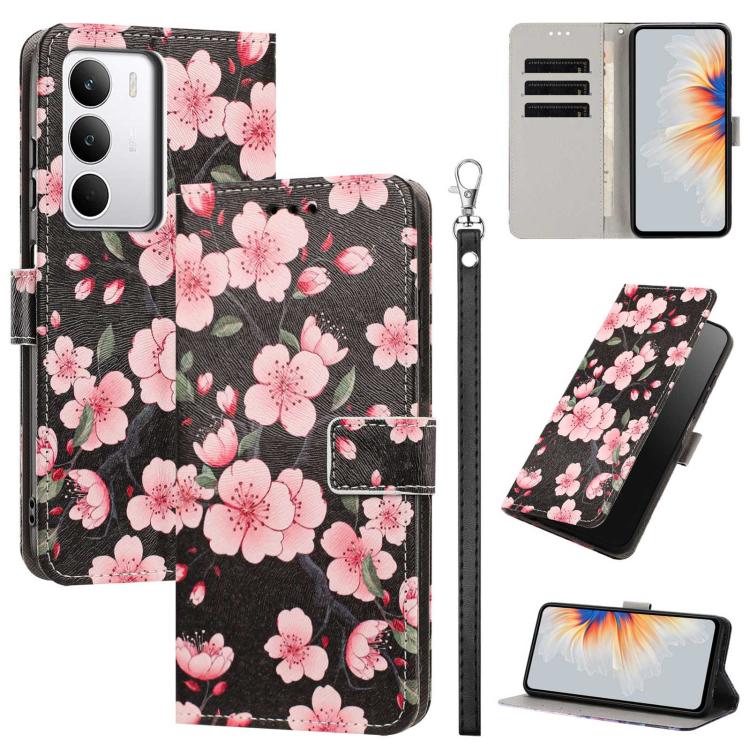 Painted Pattern Vegan Leather Phone Case with Strap, For Realme 16T 5G, For Realme C100 / C100i / C100x 4G, For Realme P4 Power 5G, For Realme C85 4G Global/15X, For Realme 16 5G, For Realme 16 Pro+ 5G, For Realme 16 Pro 5G                             ...
