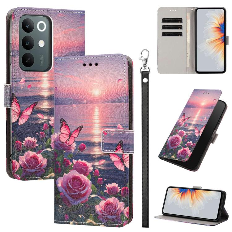 Painted Pattern Vegan Leather Phone Case with Strap, For Realme 16T 5G, For Realme C100 / C100i / C100x 4G, For Realme P4 Power 5G, For Realme C85 4G Global/15X, For Realme 16 5G, For Realme 16 Pro+ 5G, For Realme 16 Pro 5G                             ...
