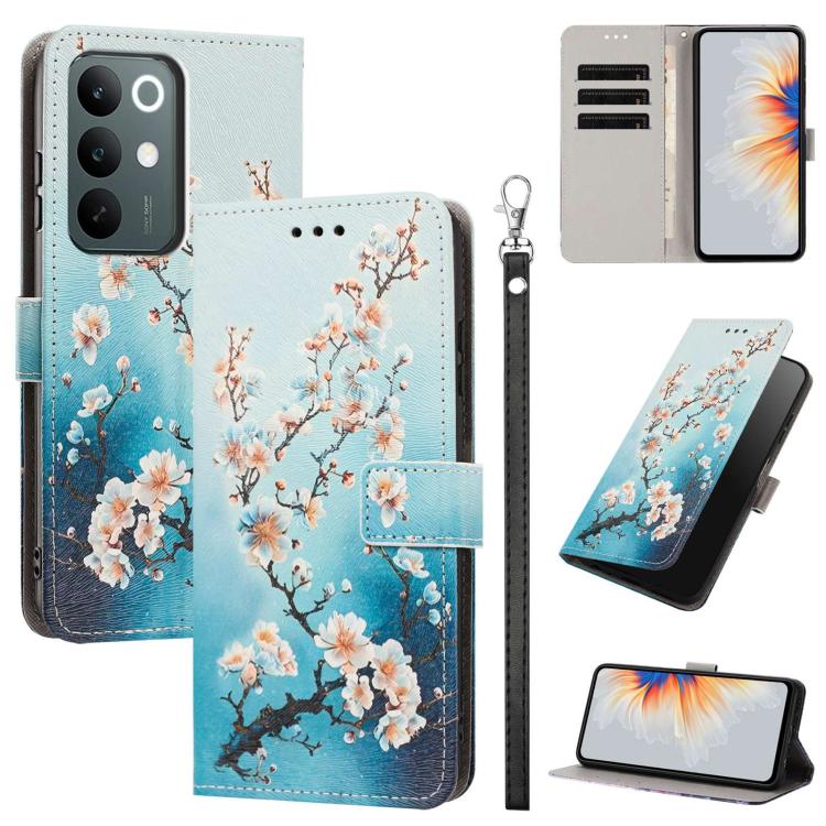 Painted Pattern Vegan Leather Phone Case with Strap, For Realme 16T 5G, For Realme C100 / C100i / C100x 4G, For Realme P4 Power 5G, For Realme C85 4G Global/15X, For Realme 16 5G, For Realme 16 Pro+ 5G, For Realme 16 Pro 5G                             ...