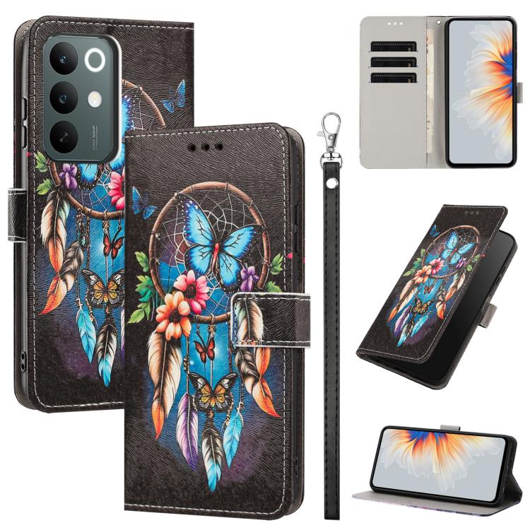 Painted Pattern Vegan Leather Phone Case with Strap, For Realme 16T 5G, For Realme C100 / C100i / C100x 4G, For Realme P4 Power 5G, For Realme C85 4G Global/15X, For Realme 16 5G, For Realme 16 Pro+ 5G, For Realme 16 Pro 5G                             ...