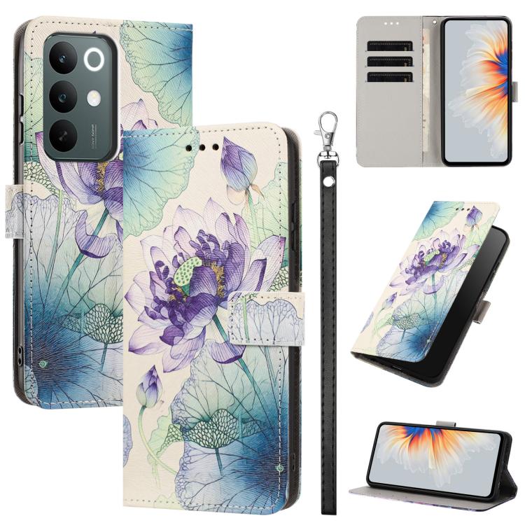 Painted Pattern Vegan Leather Phone Case with Strap, For Realme 16T 5G, For Realme C100 / C100i / C100x 4G, For Realme P4 Power 5G, For Realme C85 4G Global/15X, For Realme 16 5G, For Realme 16 Pro+ 5G, For Realme 16 Pro 5G                             ...