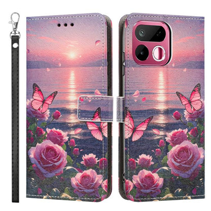 Painted Pattern Vegan Leather Phone Case with Strap, For Realme 16T 5G, For Realme C100 / C100i / C100x 4G, For Realme P4 Power 5G, For Realme C85 4G Global/15X, For Realme 16 5G, For Realme 16 Pro+ 5G, For Realme 16 Pro 5G                             ...
