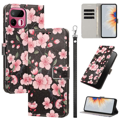 Painted Pattern Vegan Leather Phone Case with Strap, For Realme 16T 5G, For Realme C100 / C100i / C100x 4G, For Realme P4 Power 5G, For Realme C85 4G Global/15X, For Realme 16 5G, For Realme 16 Pro+ 5G, For Realme 16 Pro 5G                             ...