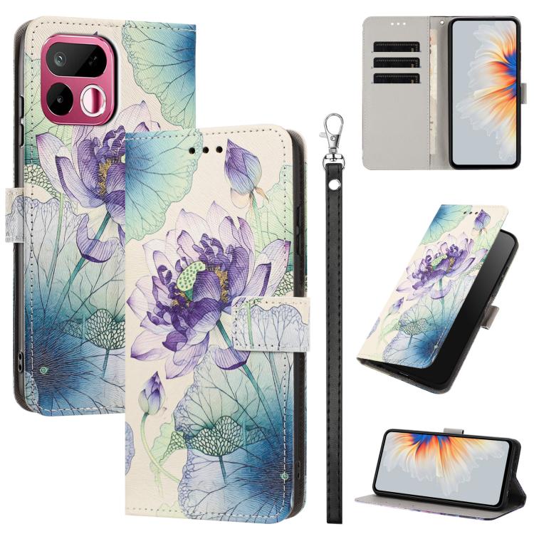 Painted Pattern Vegan Leather Phone Case with Strap, For Realme 16T 5G, For Realme C100 / C100i / C100x 4G, For Realme P4 Power 5G, For Realme C85 4G Global/15X, For Realme 16 5G, For Realme 16 Pro+ 5G, For Realme 16 Pro 5G                             ...