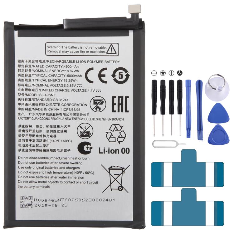 Batterie, Pour itel P55 5G P661N 5000mAh BL-49SNZ / BL-49SI