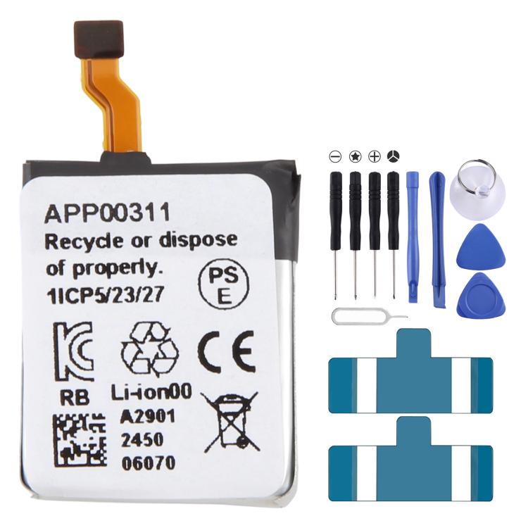Batterie, pour Fossil Gen 5E 44mm DW11F 300mAh APP00311
