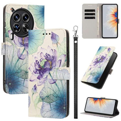 Painted Pattern Vegan Leather Phone Case with Strap, For Tecno Spark 30C, For Tecno Spark Go 1, For Tecno Spark 20 Pro 5G, For Tecno Camon 30 Premier 5G/CL 9, For Tecno Pova 6 Neo, For Tecno Pova 6/Pova 6 Pro, For Tecno Camon 30 Pro, For Tecno Camon 30...