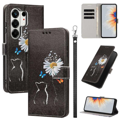 Painted Pattern Vegan Leather Phone Case with Strap, For Tecno Spark 50 5G, For Tecno Spark 50 4G/KN4, For Tecno Camon 50 Pro 4G, For Tecno Camon 50 4G/CN5, For Tecno Spark Go 3, For Tecno Spark Slim, For Tecno Spark 40C, For Tecno Pova 7 Pro 5G       ...