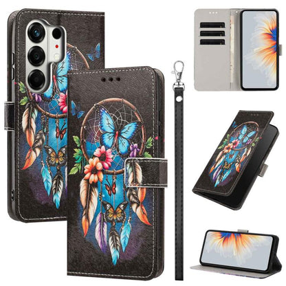 Painted Pattern Vegan Leather Phone Case with Strap, For Tecno Spark 50 5G, For Tecno Spark 50 4G/KN4, For Tecno Camon 50 Pro 4G, For Tecno Camon 50 4G/CN5, For Tecno Spark Go 3, For Tecno Spark Slim, For Tecno Spark 40C, For Tecno Pova 7 Pro 5G       ...